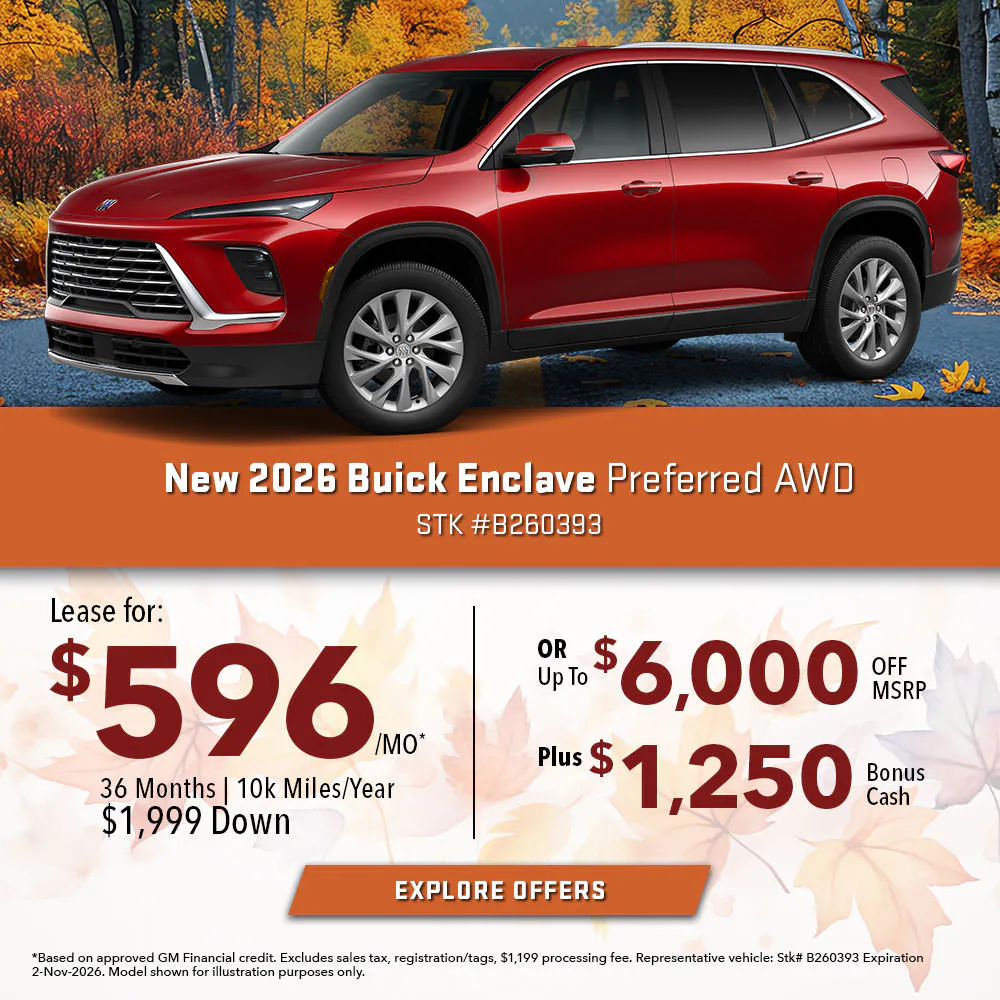 New 2026 Buick Enclave Preferred AWD | Joyce Koons Buick GMC