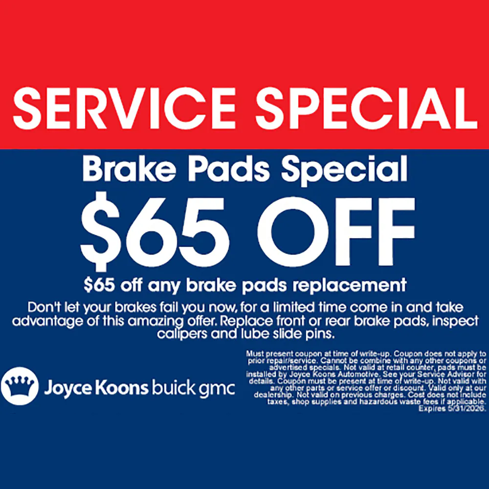 Brake Pad Special | Joyce Koons Buick GMC
