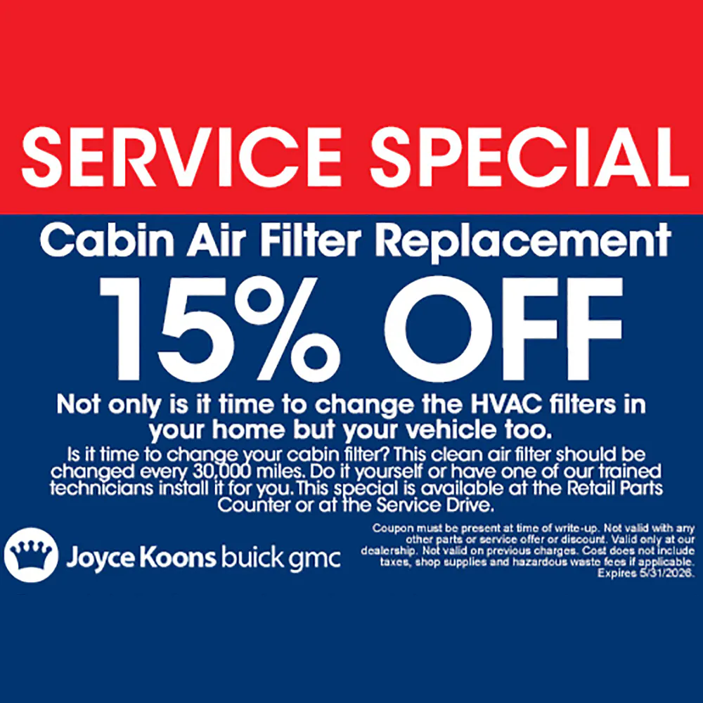 Cabin Filter Replacement | Joyce Koons Buick GMC