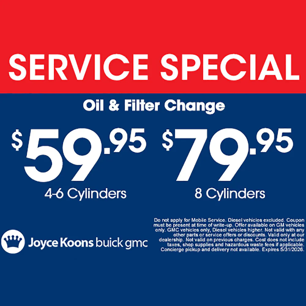 Oil & Filter Change | Joyce Koons Buick GMC