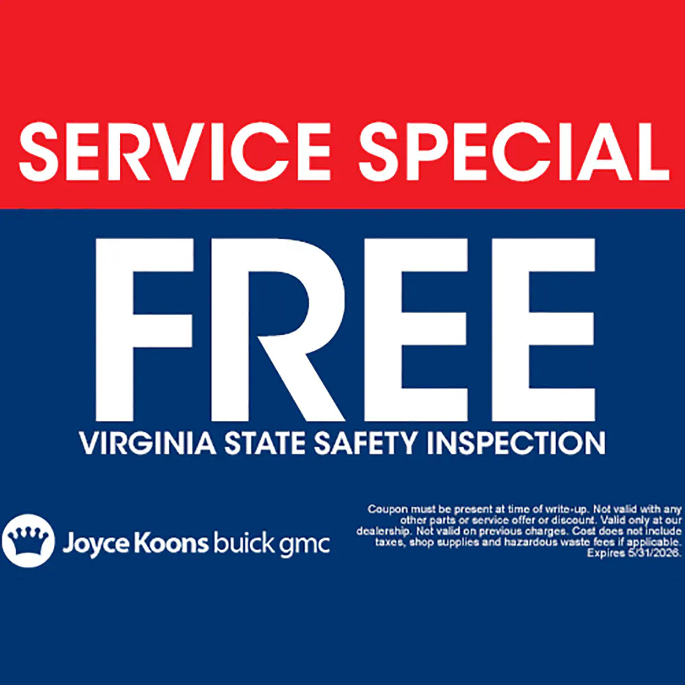 Free Virginia State Safety Inspection | Joyce Koons Buick GMC