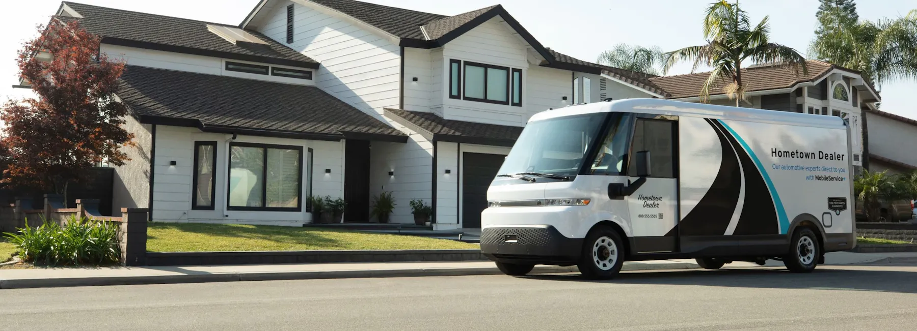 Mobile service technician with service van