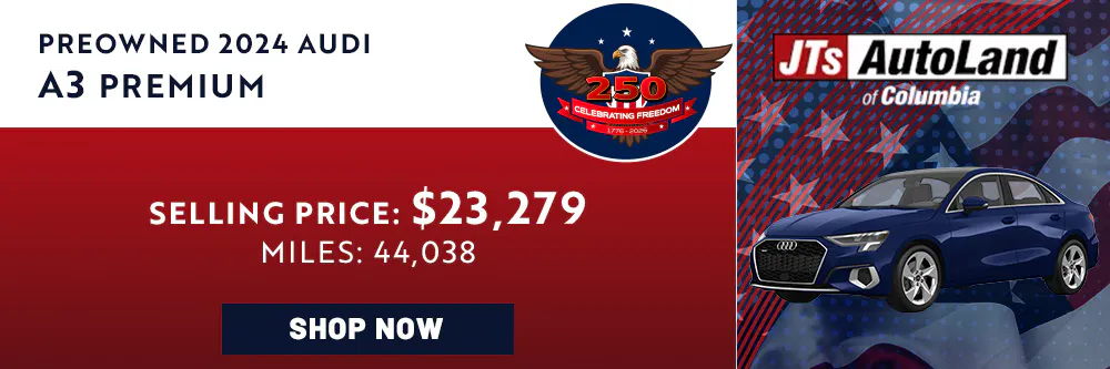 2024 Audi A3 Premium Selling Price: $23,279 Miles: 44,038 | JTs AutoLand of Columbia