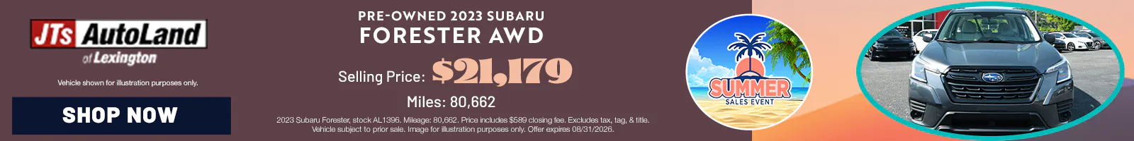 Selling Price: $21,179 Miles: 80,662 | JTs AutoLand of Lexington