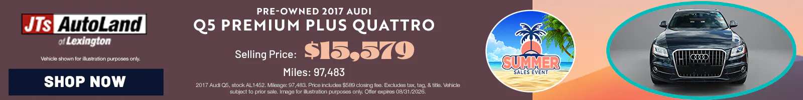 Selling Price: $15,579 Miles: 97,483 | JTs AutoLand of Lexington