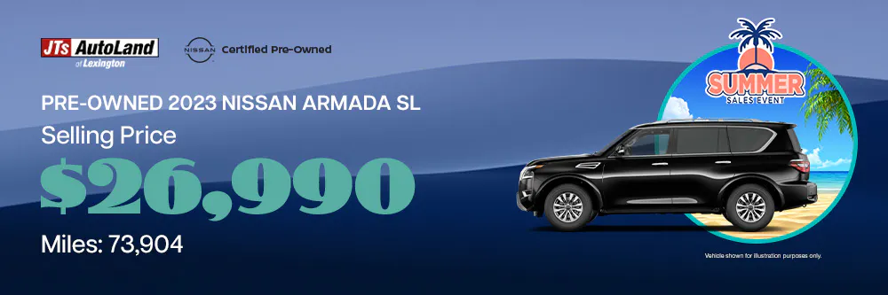 2023 Nissan Armada SL Selling Price: $26,990 Miles: 73,904 | JTs AutoLand of Lexington