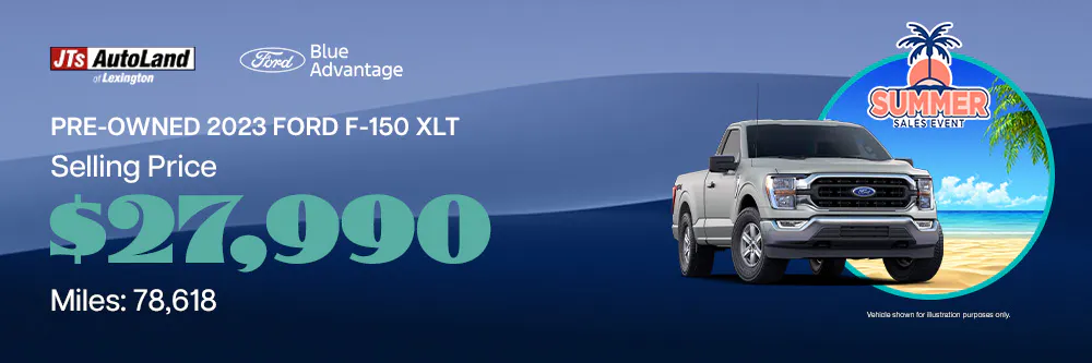 2023 Ford F-150 XLT Selling Price: $27,990 Miles: 78,618 | JTs AutoLand of Lexington