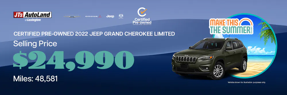 2022 Jeep Grand Cherokee Limited Selling Price: $24,990 Miles: 48,581 | JTs AutoLand of Lexington