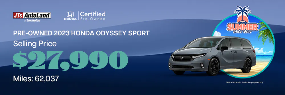 2023 Honda Odyssey Sport Selling Price: $27,990 Miles: 62,037 | JTs AutoLand of Lexington