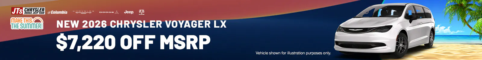 New 2026 Chrysler Voyager LX $7,220 off MSRP