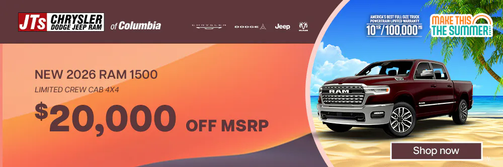 $20,000 off MSRP | JTs Chrysler Dodge Jeep Ram of Columbia