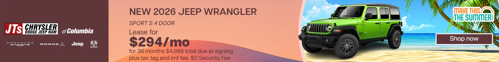 Lease for $294/mo for 36 months