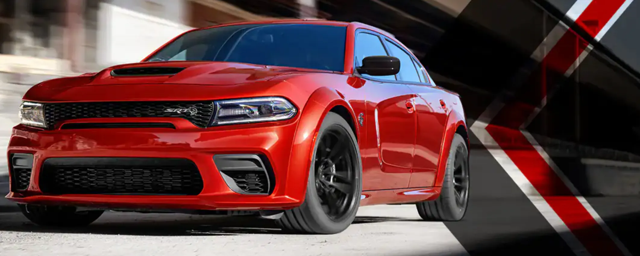red Dodge Charger SRT
