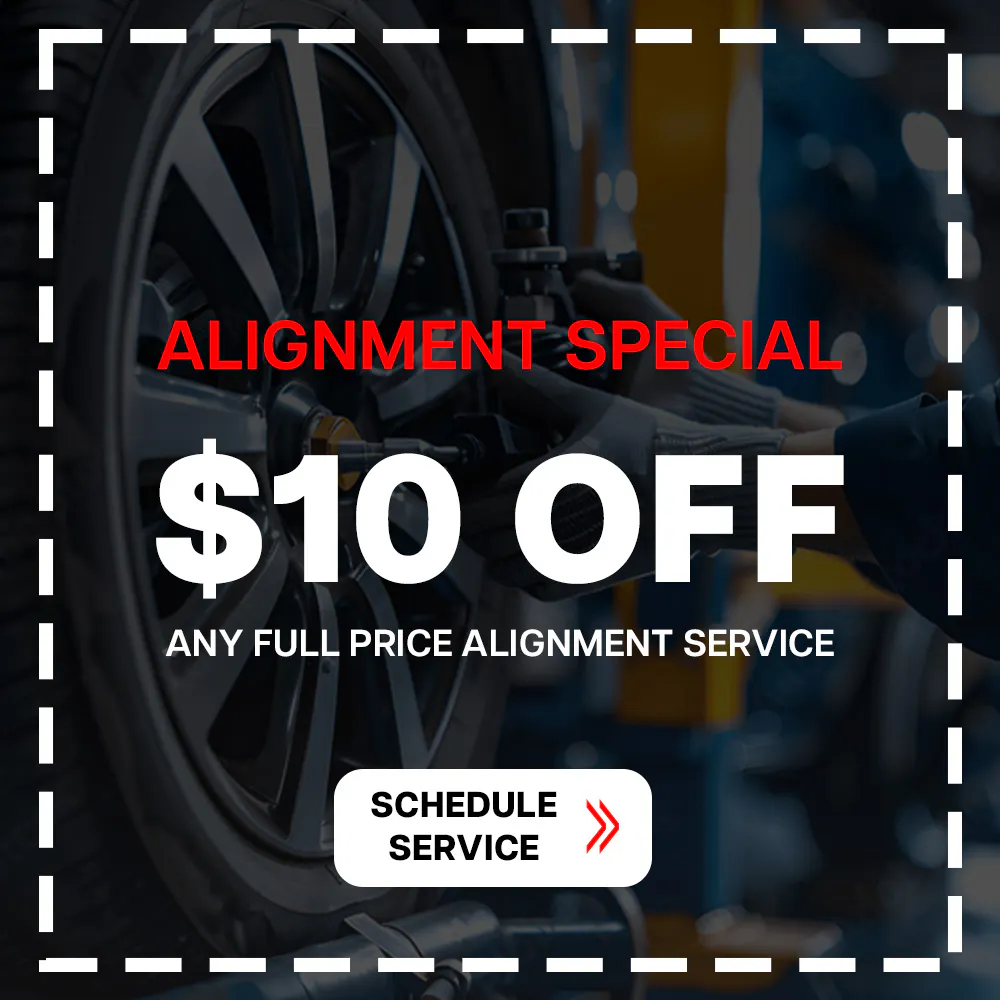 Alignment Special: $10 off of any full price alignment service | JTs Chrysler Jeep Dodge Ram of Lexington