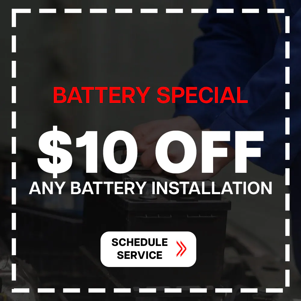Battery Special: $10 off any battery installation | JTs Chrysler Jeep Dodge Ram of Lexington