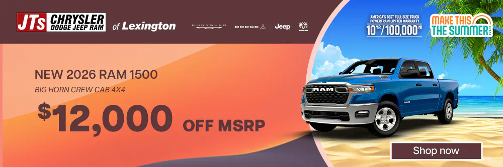$12,000 off MSRP | JTs Chrysler Jeep Dodge Ram of Lexington