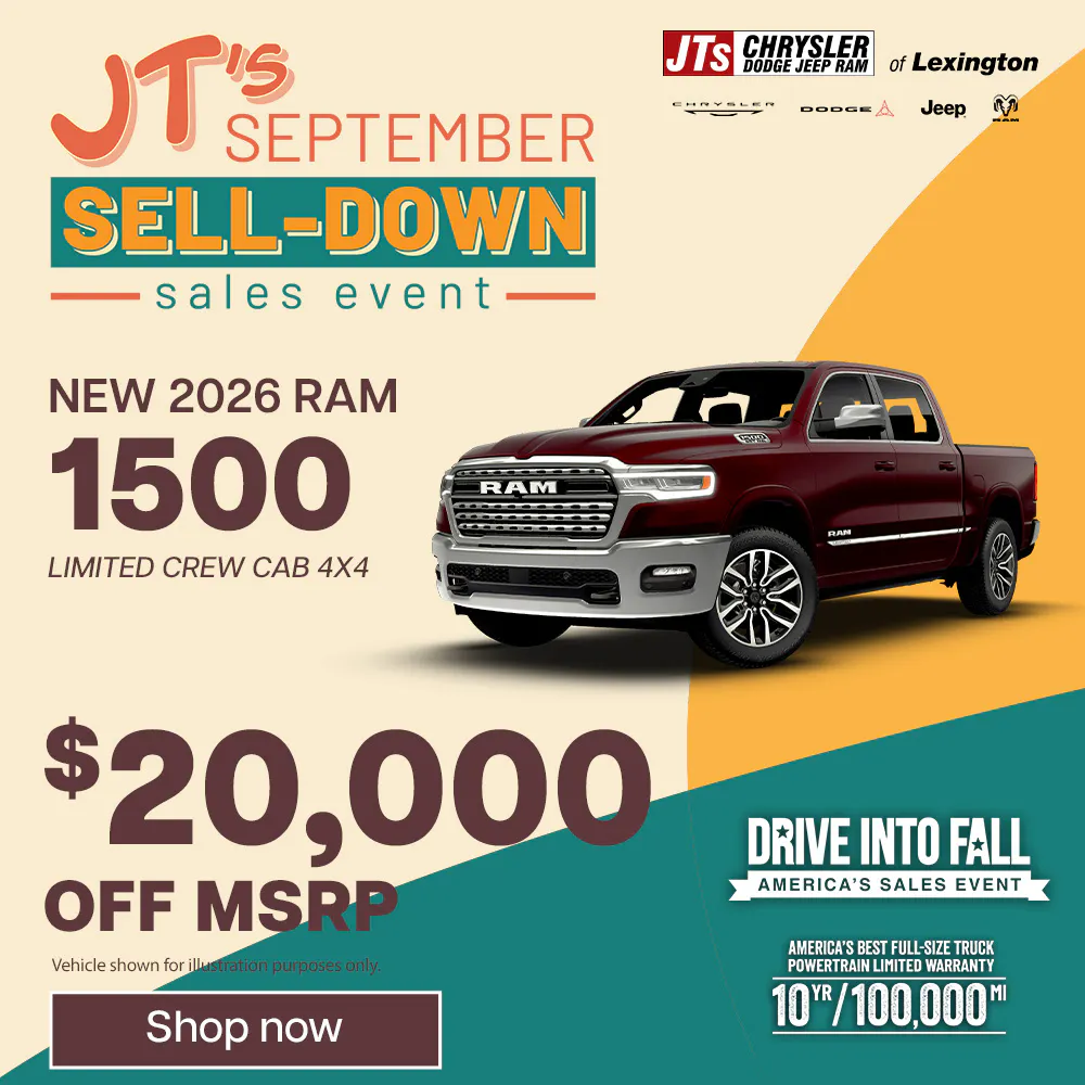 New	2026 RAM 1500 Limited Crew Cab 4×4 $20,000 off MSRP | JTs Chrysler Jeep Dodge Ram of Lexington