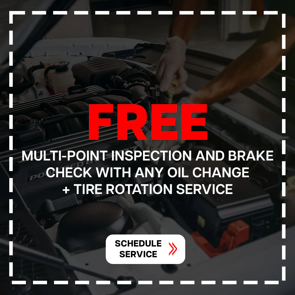 FREE Multi-Point inspection and brake check with any oil change + tire rotation service | JTs Chrysler Jeep Dodge Ram of Lexington