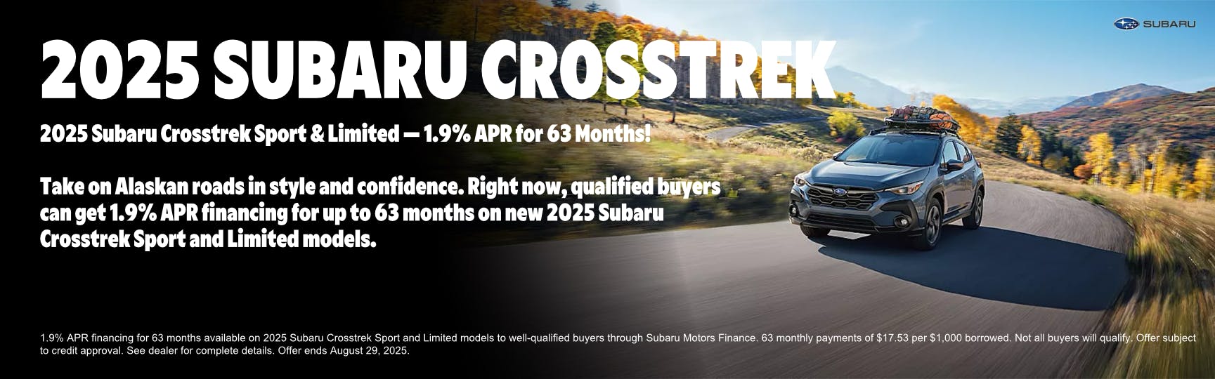 Subaru Crosstrek Special Offer