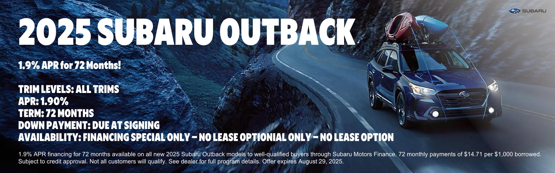 Subaru Outback Special Offer