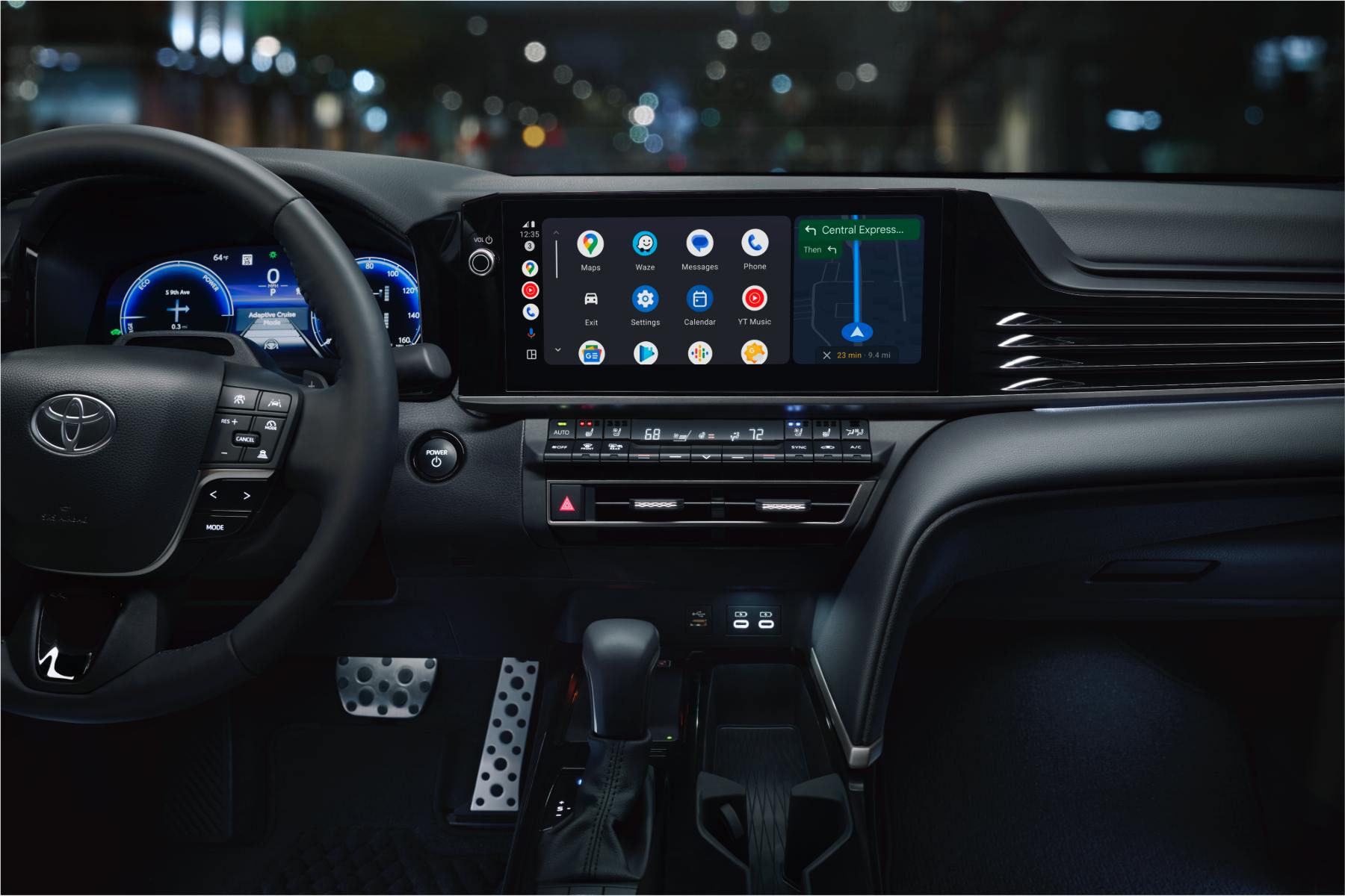 Toyota Camry interior and touchscreen