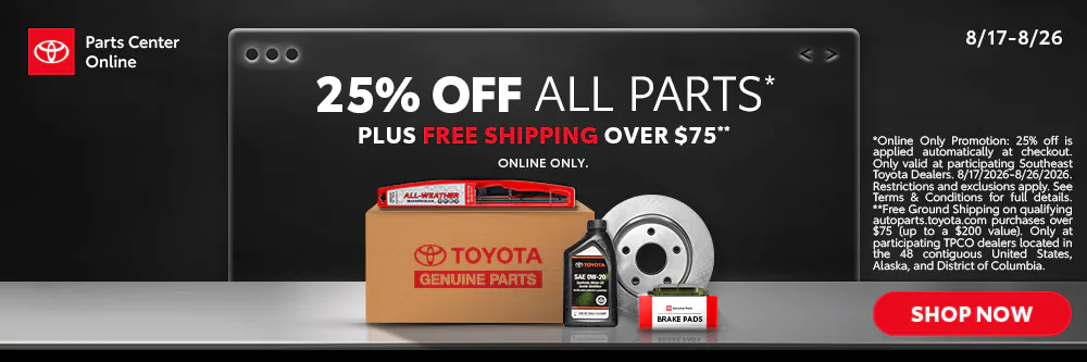 25% Off Parts | Krause Toyota South Atlanta