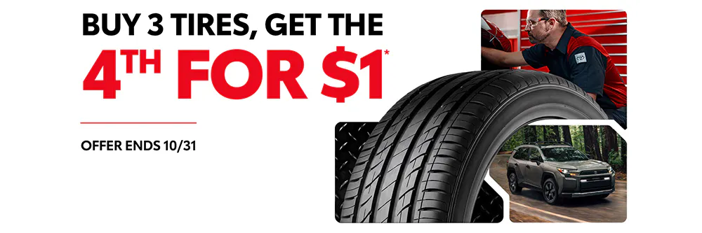 Buy 3 Tires, Get The 4th for $1 | Krause Toyota South Atlanta