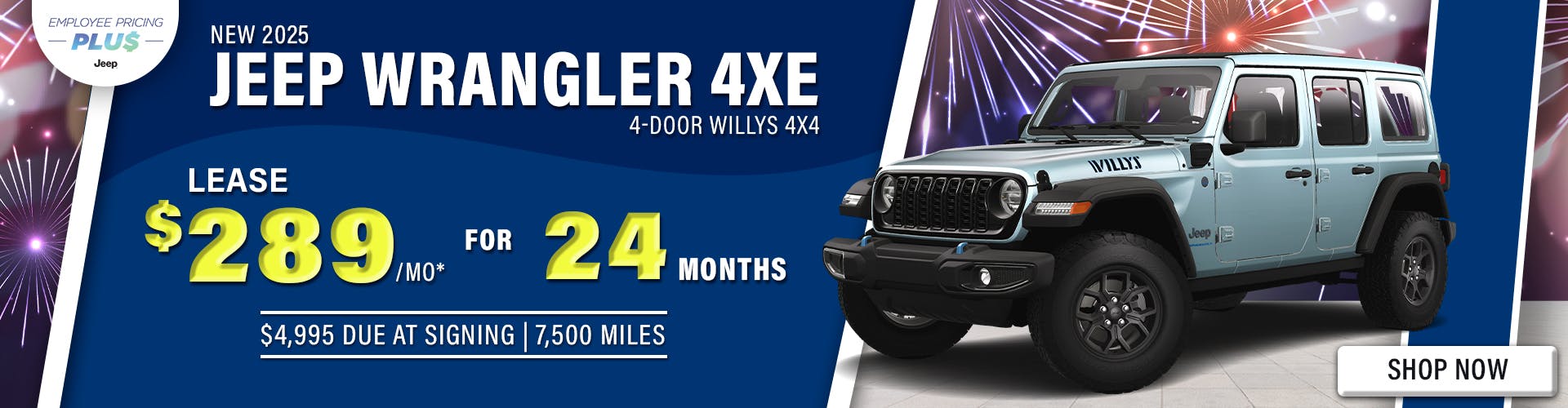 New 2025 Jeep Wrangler 4xe 4-Door Willys 4X4