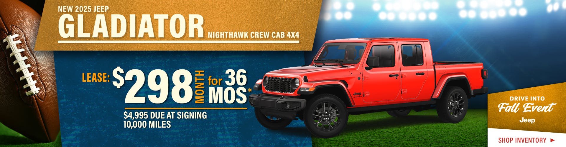 New 2025 Jeep Gladiator Nighthawk Crew Cab 4X4