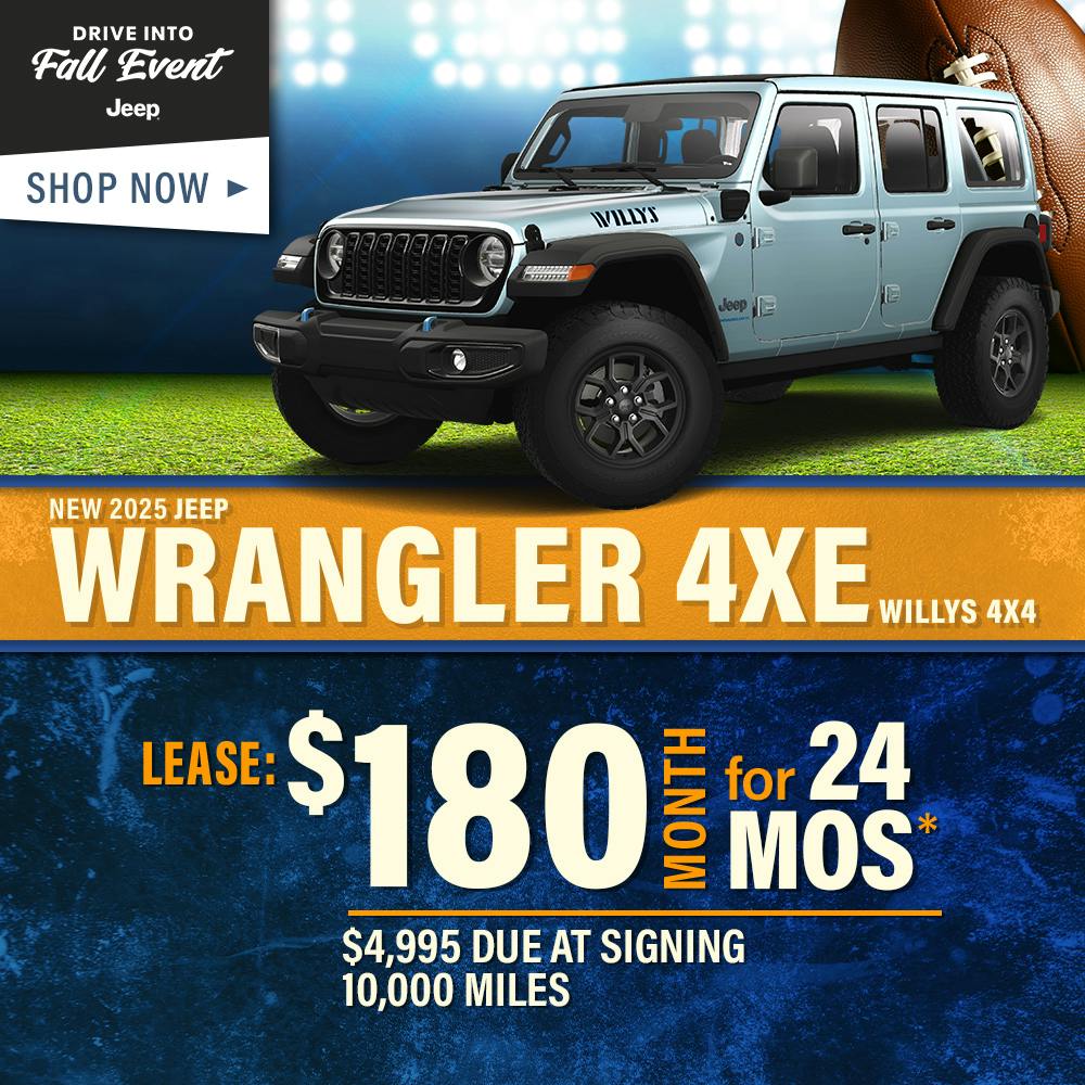 New 2025 Jeep Wrangler 4xe Willys 4X4