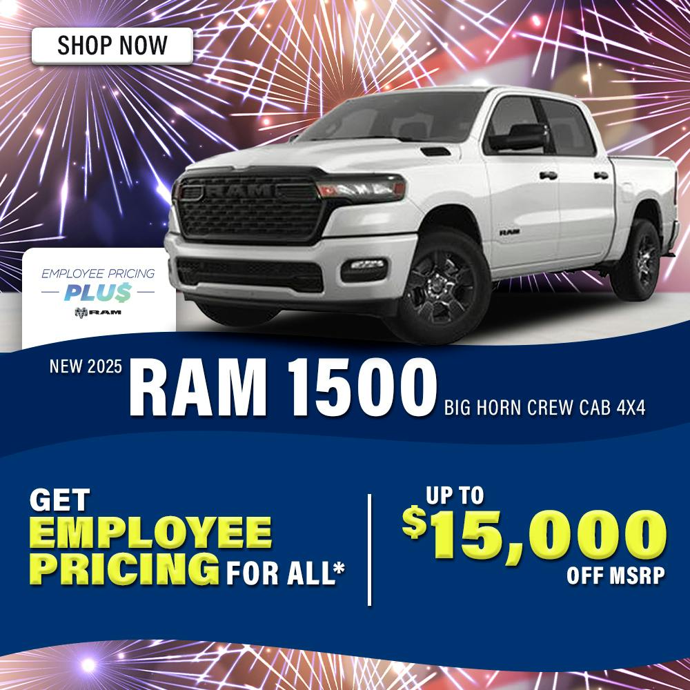 New 2025 Ram 1500 Big Horn Crew Cab 4X4