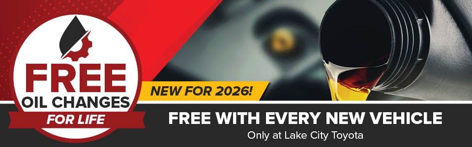 Free Oil Changes For Life | Lake City Toyota