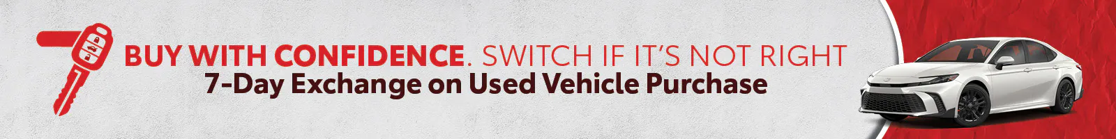 7-Day Exchange on Used Vehicle Purchase | Lake City Toyota