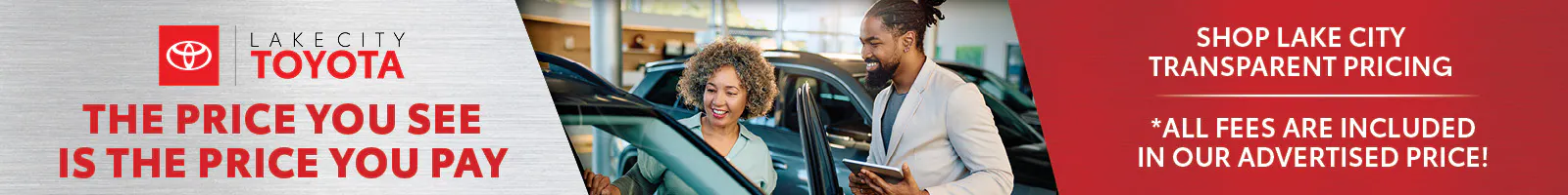 Transparent Pricing at Lake City Toyota