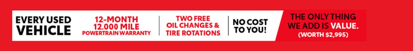 12 Month Powertrain Warranty | Lake City Toyota