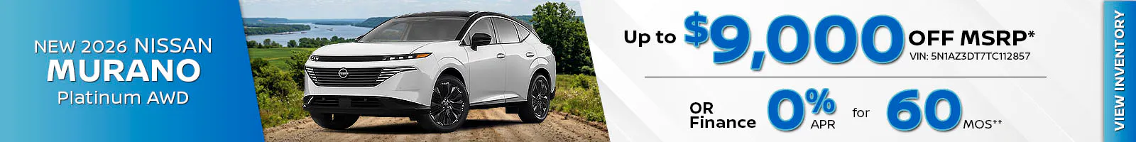 New 2026 Nissan Murano Platinum AWD