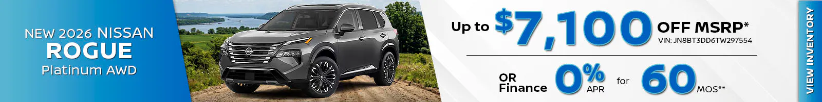 New 2026 Nissan Rogue Platinum AWD