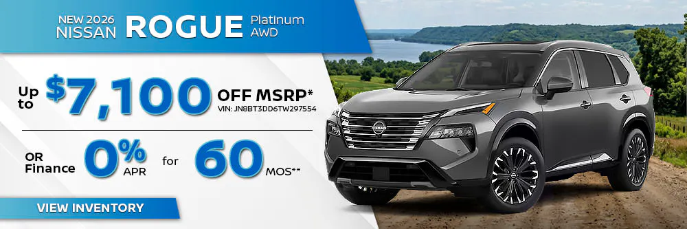 New 2026 Nissan Rogue Platinum AWD | Landers Nissan