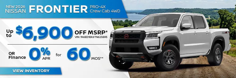 New 2026 Nissan Frontier PRO-4X Crew Cab 4WD | Landers Nissan