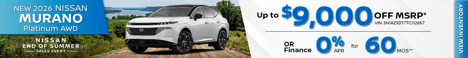 New 2026 Nissan Murano Platinum AWD