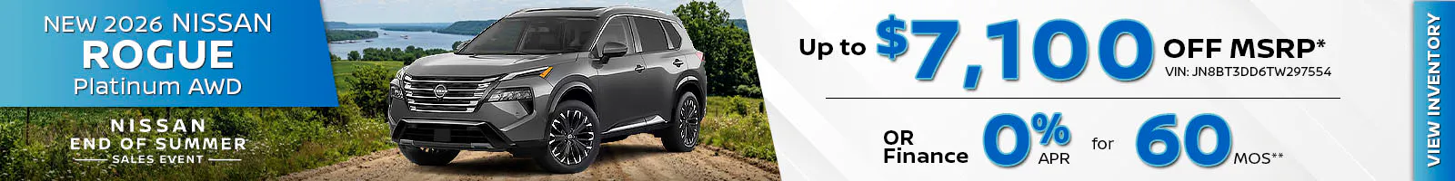 New 2026 Nissan Rogue Platinum AWD