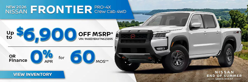 New 2026 Nissan Frontier PRO-4X Crew Cab 4WD | Landers Nissan