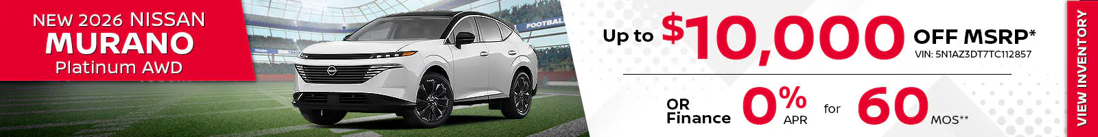 New 2026 Nissan Murano Platinum AWD