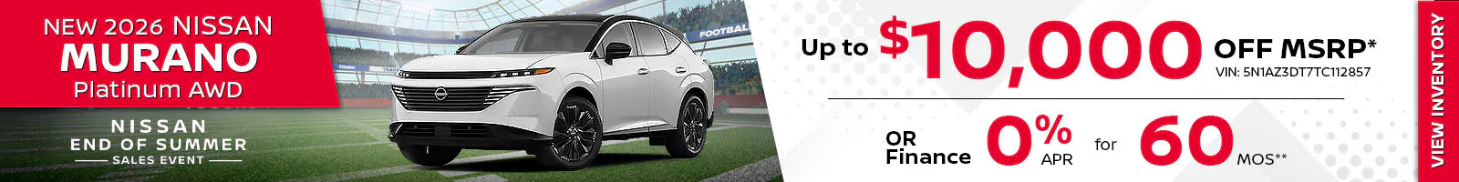 New 2026 Nissan Murano Platinum AWD