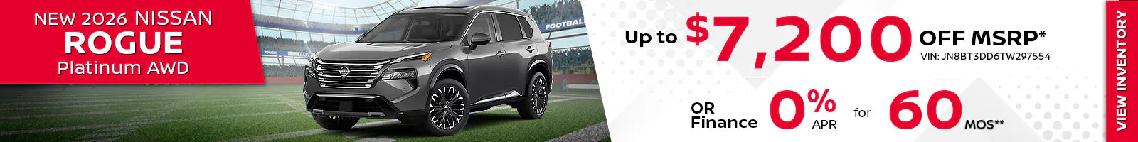 New 2026 Nissan Rogue Platinum AWD