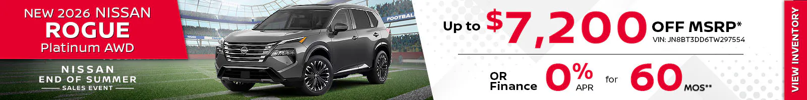 New 2026 Nissan Rogue Platinum AWD