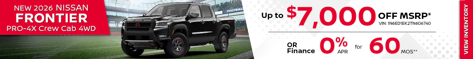 New 2026 Nissan Frontier PRO-4X Crew Cab 4WD