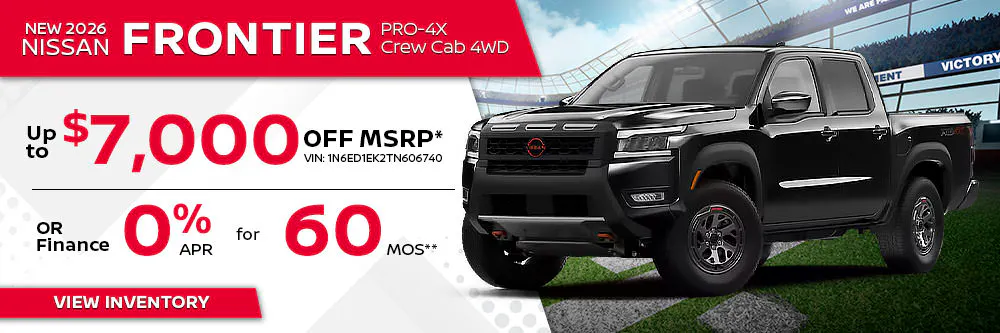 New 2026 Nissan Frontier PRO-4X Crew Cab 4WD | Landers Nissan