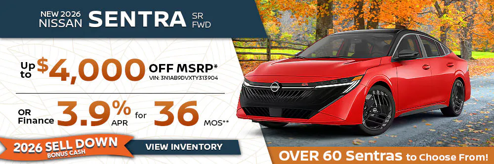 New 2026 Nissan Sentra SR FWD | Landers Nissan