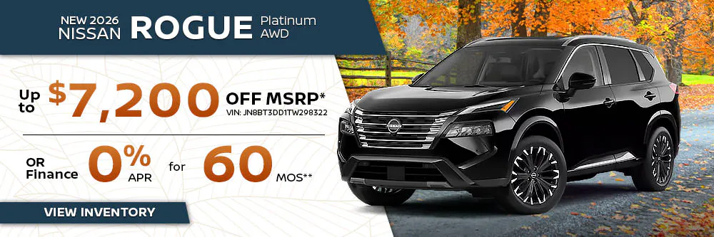 New 2026 Nissan Rogue Platinum AWD | Landers Nissan